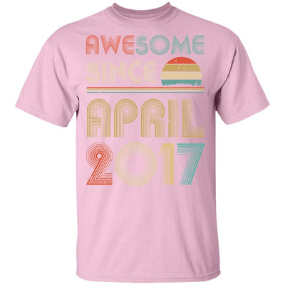 Awesome Since April 2017 Vintage 5th Birthday Gifts Youth Youth Shirt | Teecentury.com