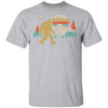 Vintage Retro Bigfoot Silhouette Mountain Sun Believe T-Shirt & Hoodie | Teecentury.com