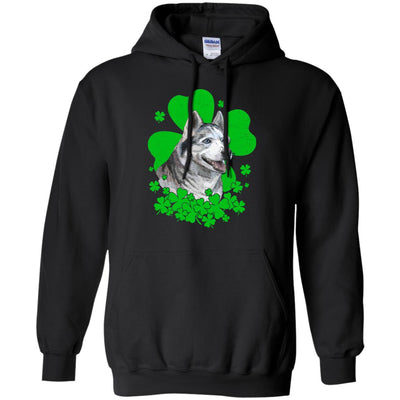 Siberian Husky St. Patrick's Day Clovers T-Shirt & Hoodie | Teecentury.com