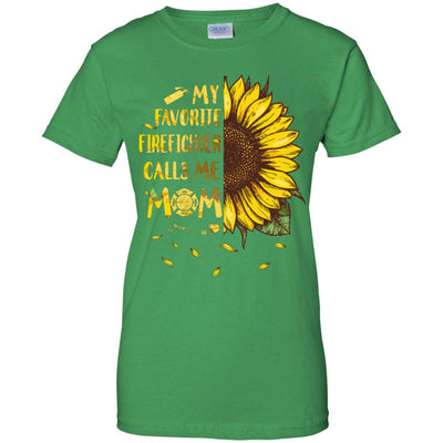 Sunflower My Favorite Firefighter Calls Me Mom Mothers Day Gift T-Shirt & Hoodie | Teecentury.com