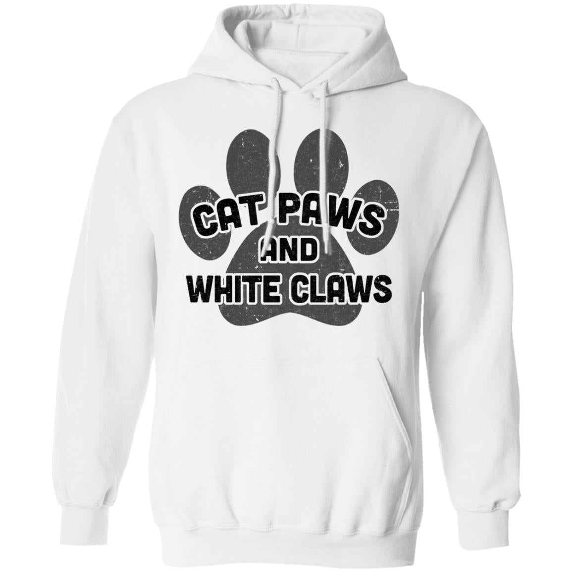 Cat Paws And White Claws Funny Cute Cat Lover T-Shirt & Hoodie | Teecentury.com