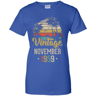 Retro Classic Vintage November 1959 63th Birthday Gift T-Shirt & Hoodie | Teecentury.com