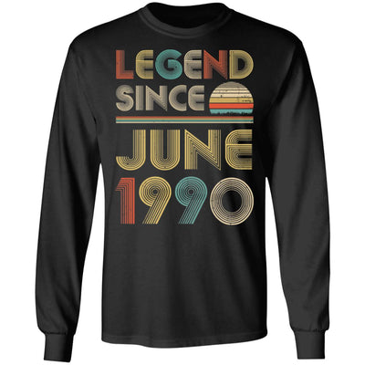 Legend Since June 1990 Vintage 32th Birthday Gifts T-Shirt & Hoodie | Teecentury.com