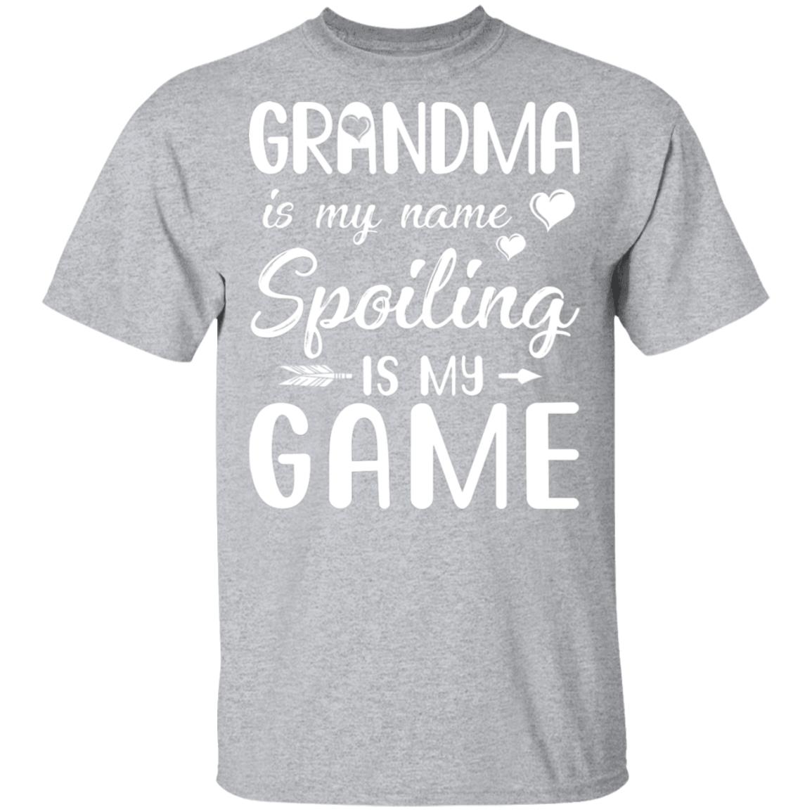 Grandma Is My Name Spoiling Is My Game Funny Mothers Day T-Shirt & Tank Top | Teecentury.com