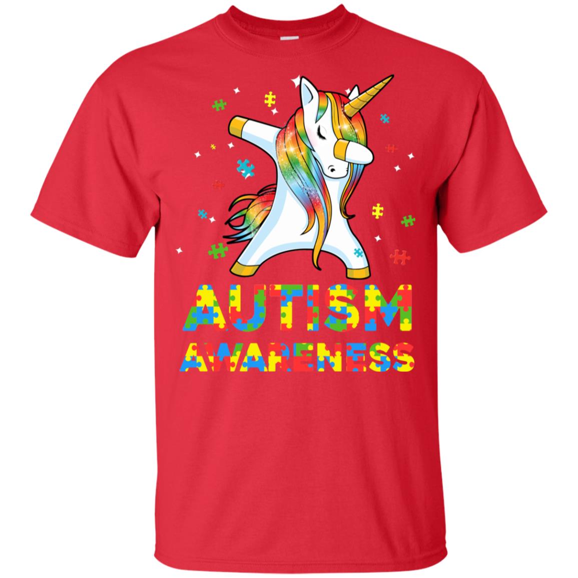 Dabbing Unicorn Puzzle Autism Awareness For Girls Youth Youth Shirt | Teecentury.com