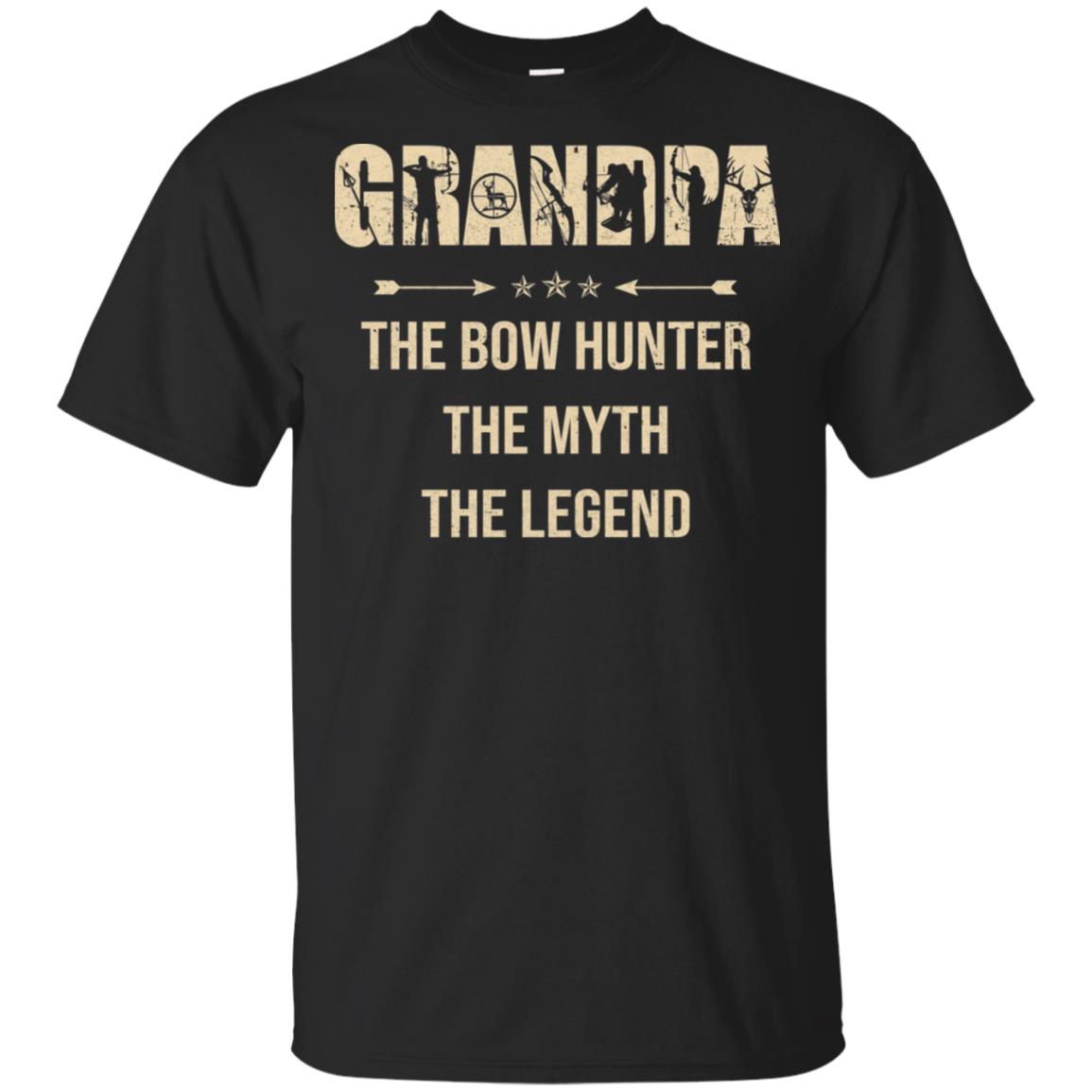 Grandpa The Bow Hunter The Myth The Legend Funny Hunting T-Shirt & Hoodie | Teecentury.com