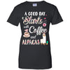A Good Day Starts With Coffee And Alpacas Lover Gift T-Shirt & Tank Top | Teecentury.com