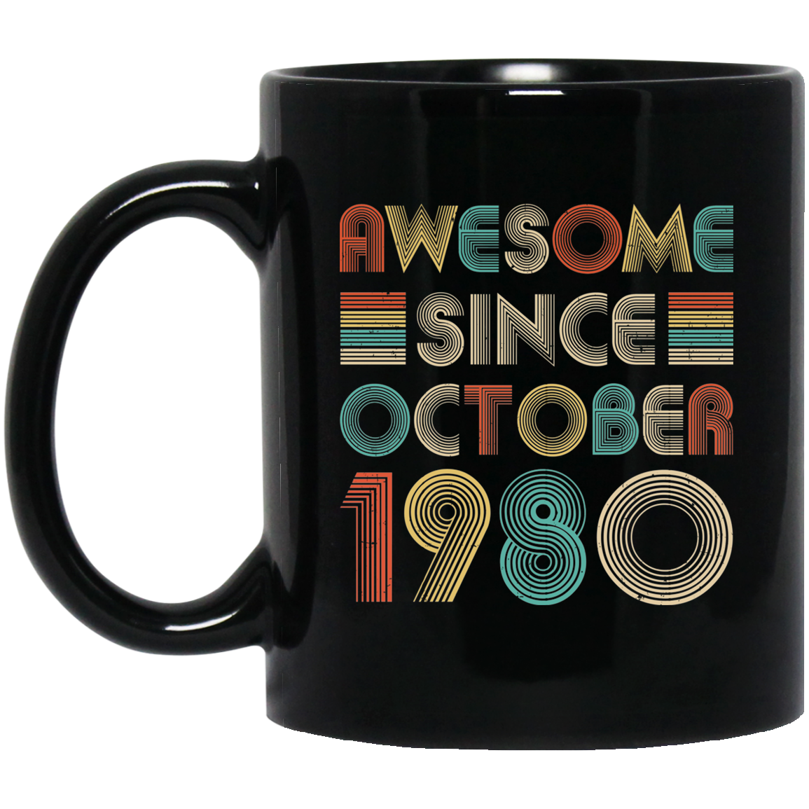 Awesome Since October 1980 Vintage 42th Birthday Gifts Mug Coffee Mug | Teecentury.com