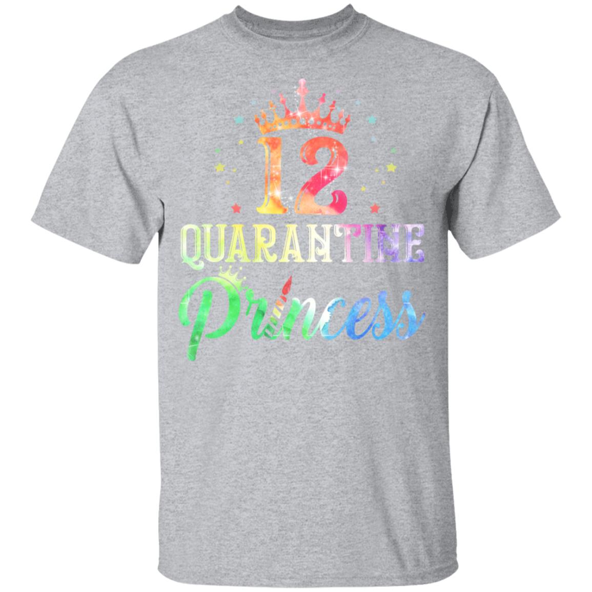 12 Quarantine Princess Happy Birthday Youth Youth Shirt | Teecentury.com