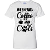 Weekends Coffee And Cats Lover Gifts T-Shirt & Tank Top | Teecentury.com