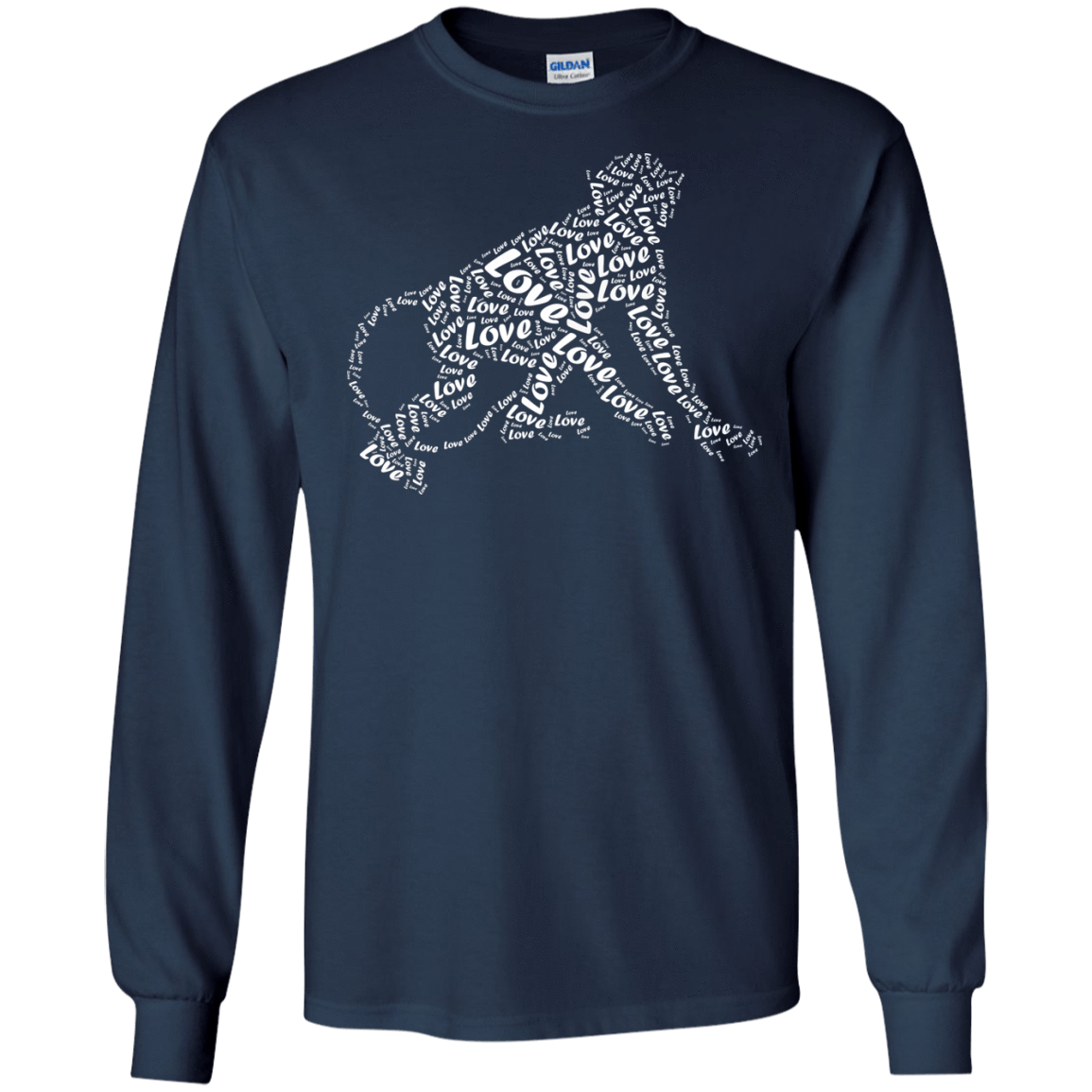 I Love Monkey T-Shirt Word Graphic Tee T-Shirt & Hoodie | Teecentury.com