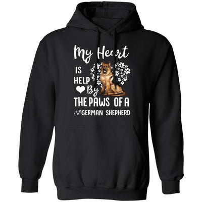 My Heart Is Held By The Paws Of A German Shepherd Lover T-Shirt & Hoodie | Teecentury.com