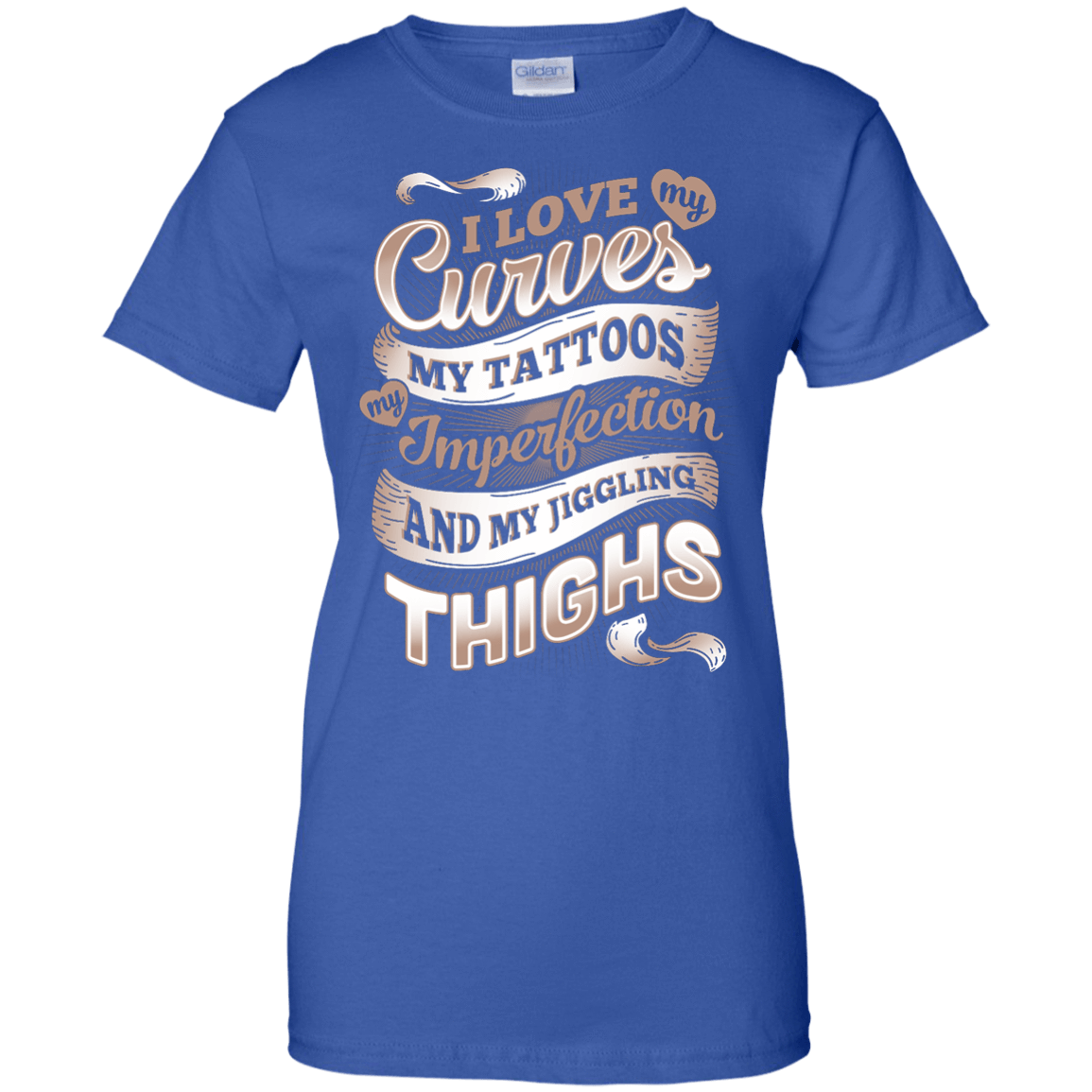 I Love My Curves My Tattoos My Imperfections T-Shirt & Hoodie | Teecentury.com