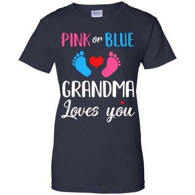 Pink Or Blue Grandma Loves You Funny Gender Reveal Party Gift T-Shirt & Hoodie | Teecentury.com