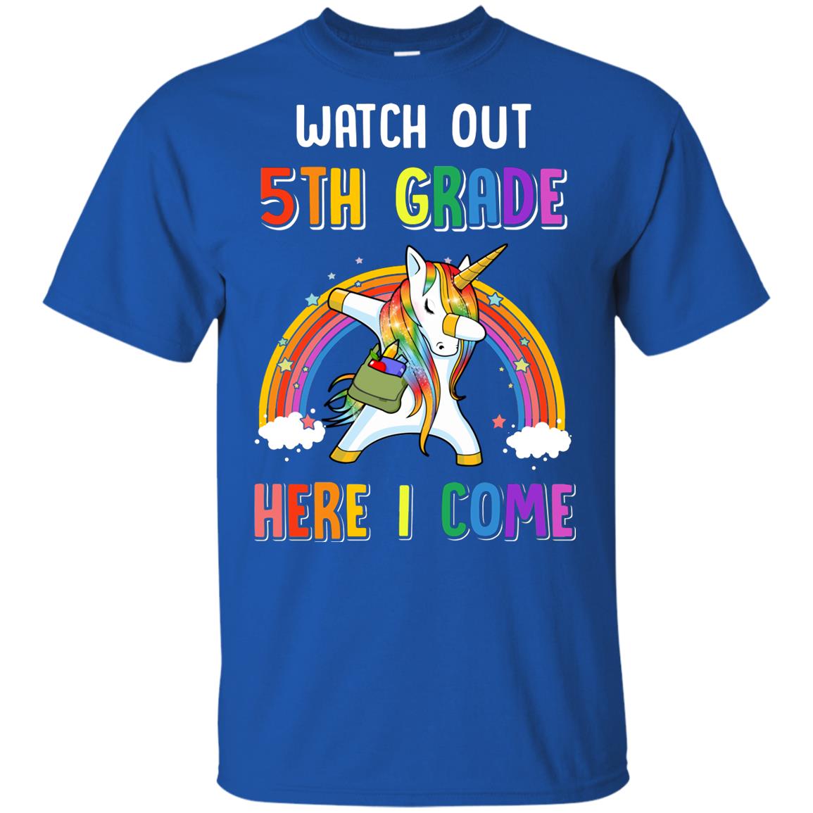 5th Grade Here I Come Unicorn Back To School Youth Youth Shirt | Teecentury.com