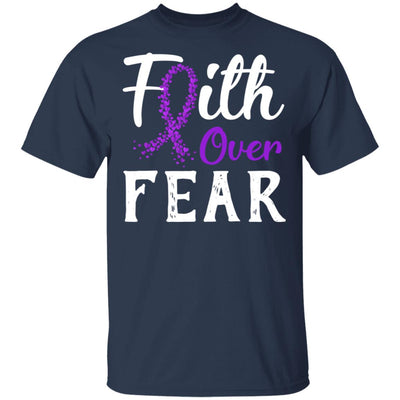 Alzheimer's Lupus Awareness Purple Faith Over Fear T-Shirt & Hoodie | Teecentury.com