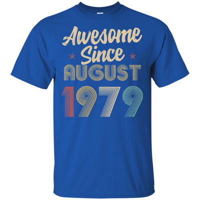 Awesome Since August 1979 Vintage 43th Birthday Gifts T-Shirt & Hoodie | Teecentury.com