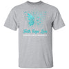 Faith Hope Love Teal Butterfly Ovarian Cancer Awareness T-Shirt & Hoodie | Teecentury.com