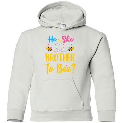 Gender Reveal Pink Blue What Will It Bee He Or She Brother Youth Youth Shirt | Teecentury.com