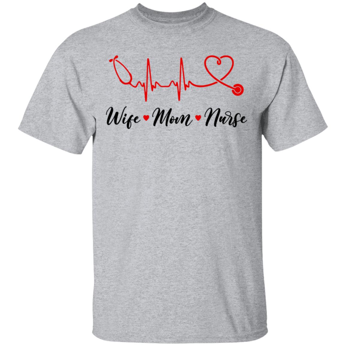 Wife Mom Nurse Doctor Medic Womens T-Shirt & Tank Top | Teecentury.com