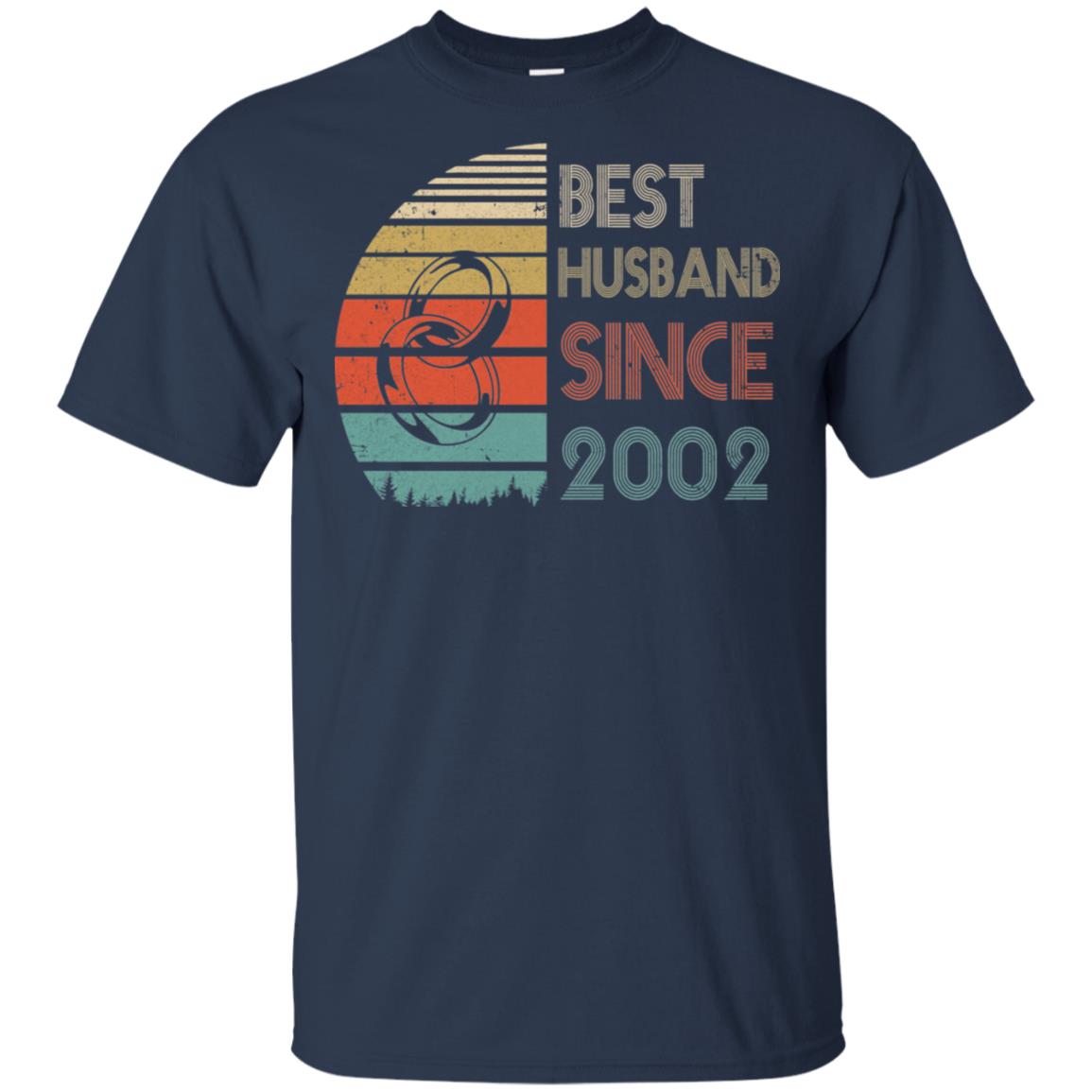 20th Wedding Anniversary Gifts Best Husband Since 2002 T-Shirt & Hoodie | Teecentury.com