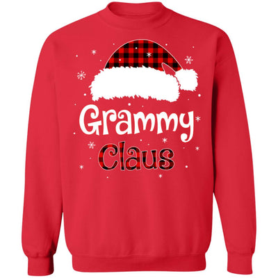 Santa Grammy Claus Red Plaid Family Pajamas Christmas Gift T-Shirt & Sweatshirt | Teecentury.com