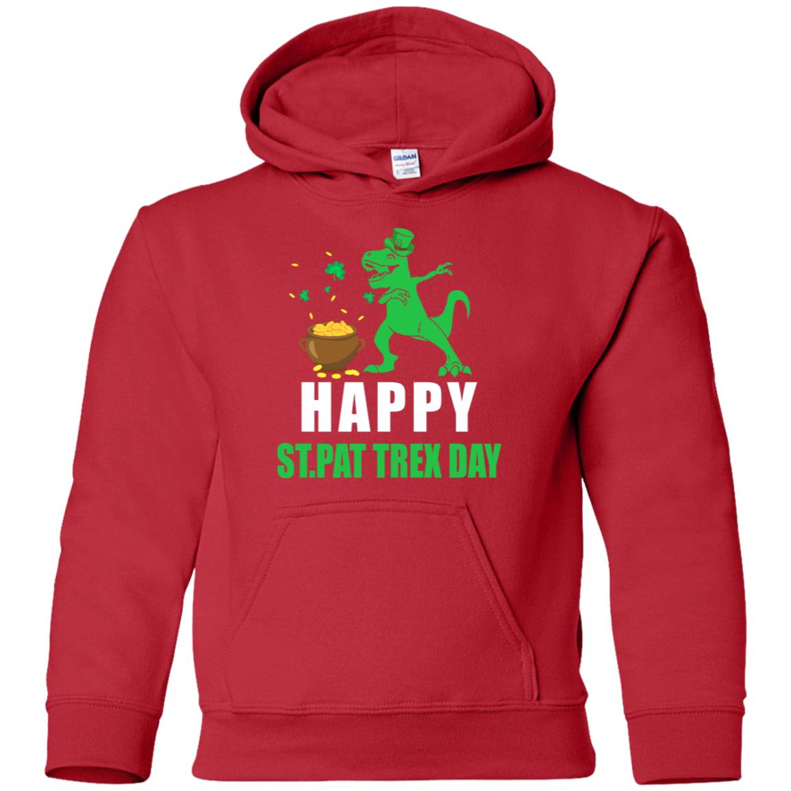 Happy St Pat T-Rex Day Dinosaur St Patrick's Day Youth Youth Shirt | Teecentury.com