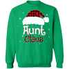 Santa Aunt Claus Red Plaid Family Pajamas Christmas Gift T-Shirt & Sweatshirt | Teecentury.com