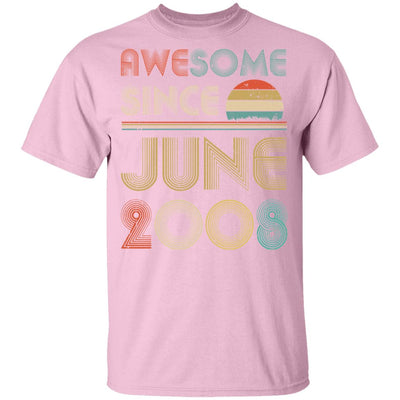 Awesome Since June 2008 Vintage 14th Birthday Gifts Youth Youth Shirt | Teecentury.com