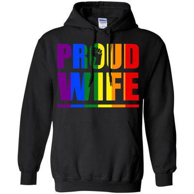Proud Wife Lesbian Pride Month LGBT T-Shirt & Hoodie | Teecentury.com