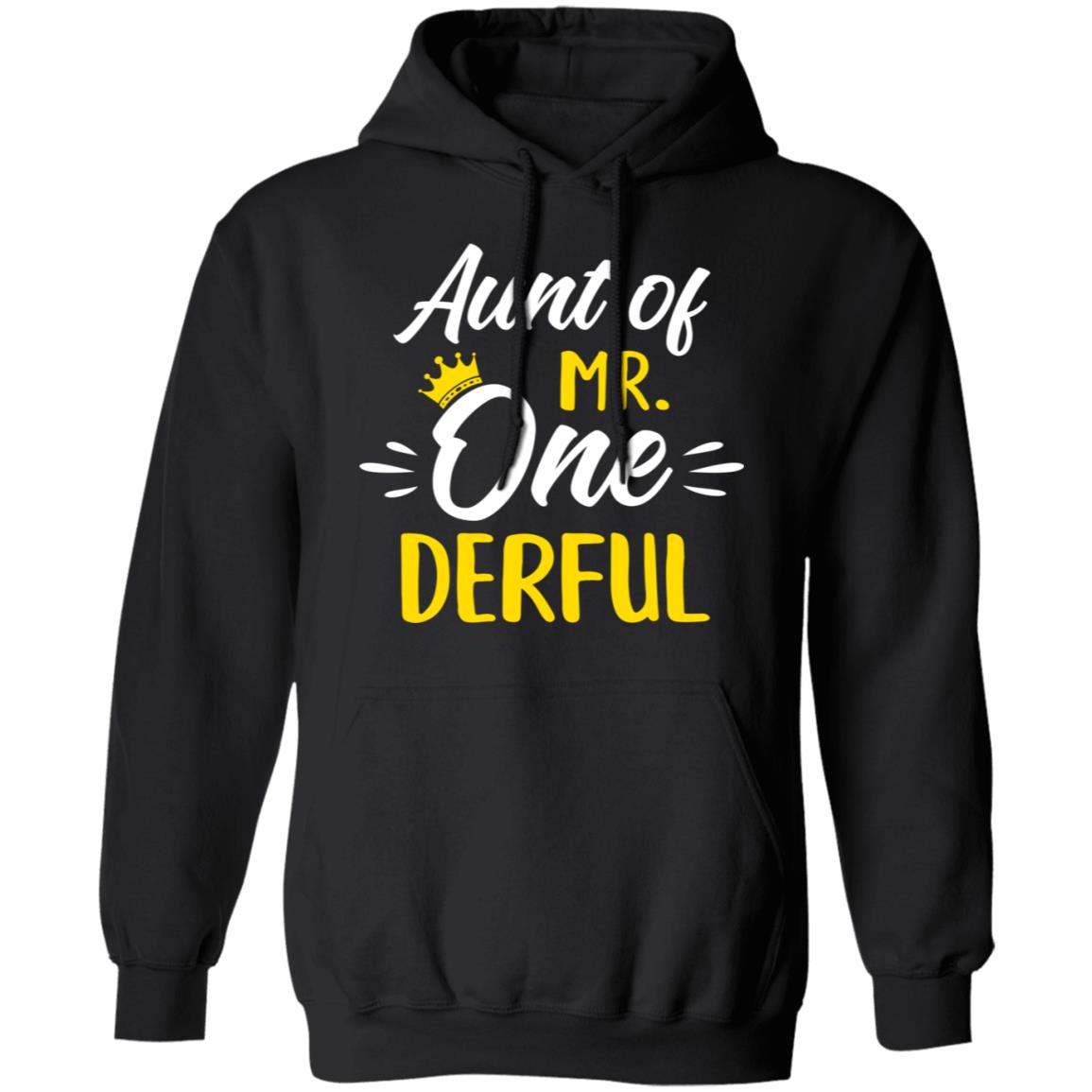 Aunt Of Mr Onederful 1st Birthday Party Costumes Gifts T-Shirt & Hoodie | Teecentury.com