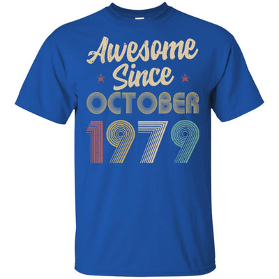 Awesome Since October 1979 Vintage 43th Birthday Gifts T-Shirt & Hoodie | Teecentury.com