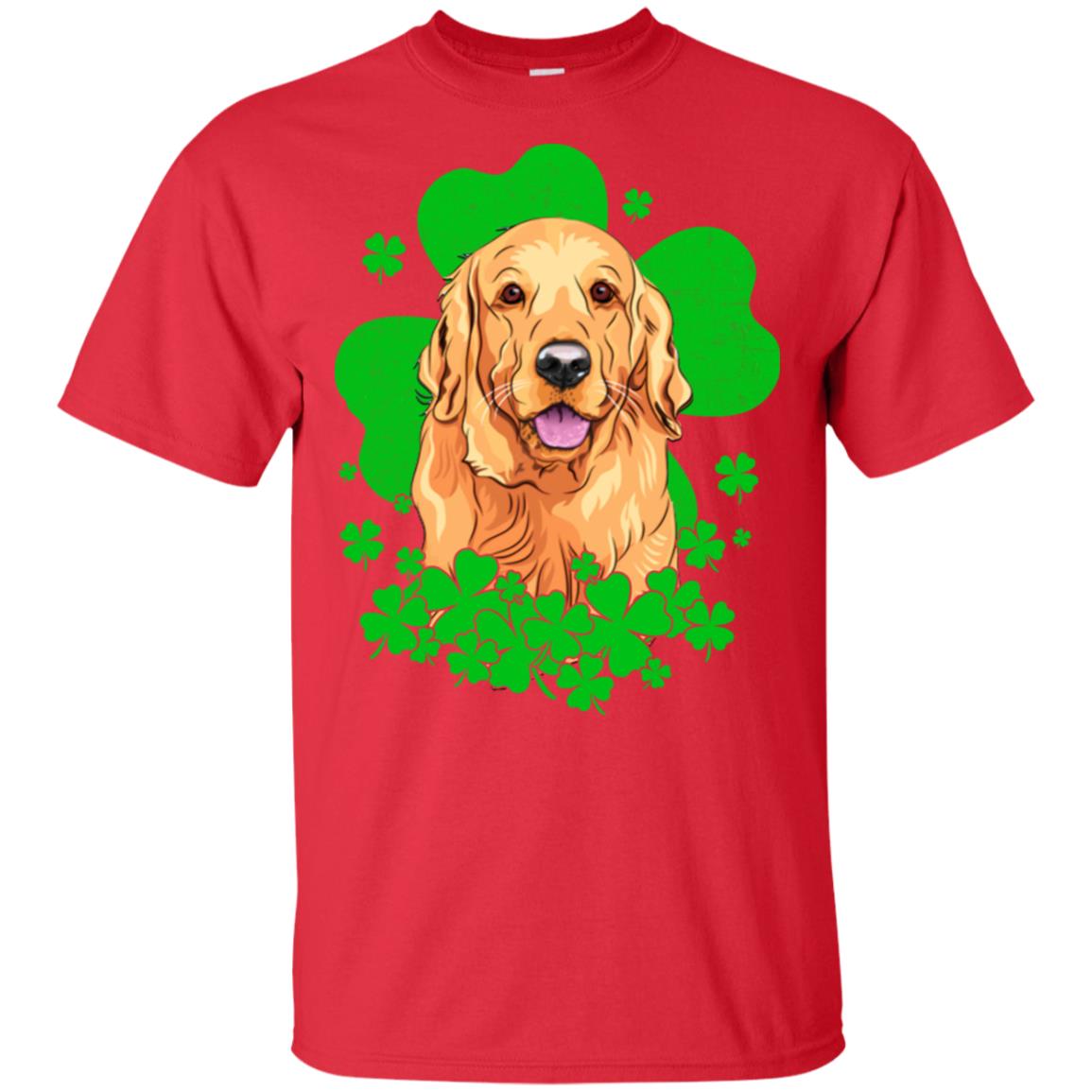 Golden Retriever St. Patrick's Day Clovers T-Shirt & Hoodie | Teecentury.com