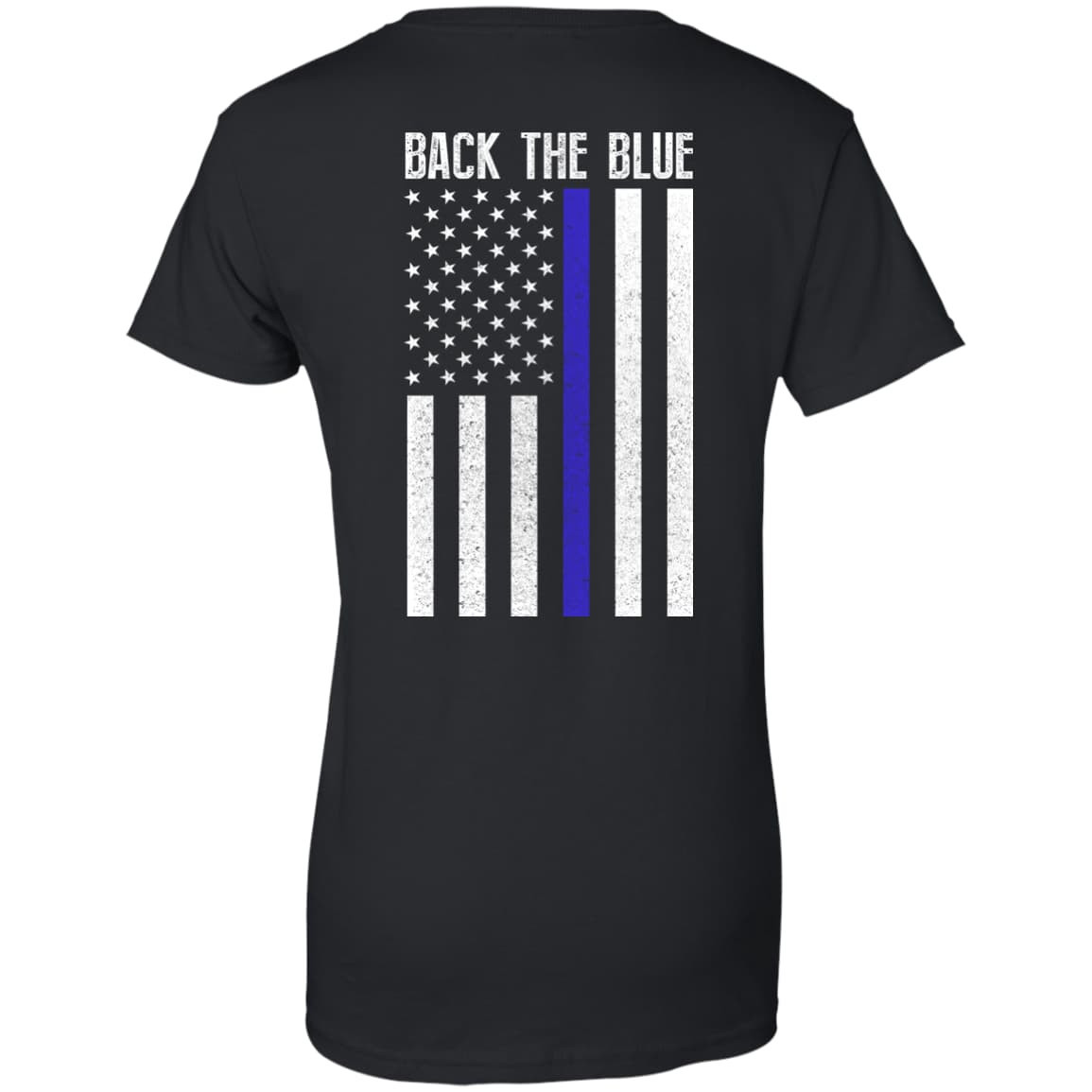 BACK THE BLUE Thin Blue Line Flag T-Shirt & Hoodie | Teecentury.com