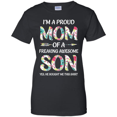 Proud Mom Mother's Day Gift From A Son To Mom T-Shirt & Hoodie | Teecentury.com