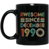 Awesome Since December 1990 Vintage 32th Birthday Gifts Mug Coffee Mug | Teecentury.com
