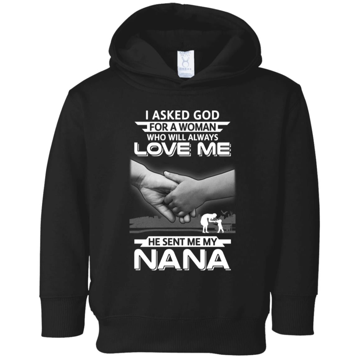 I Asked God For A Woman Who Always Love Me Nana Youth Youth Shirt | Teecentury.com