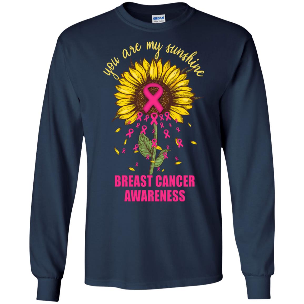 You Are My Sunshine Breast Cancer Awareness T-Shirt & Hoodie | Teecentury.com