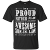 I'm a proud father-in-law of a freaking awesome son-in-law T-Shirt & Hoodie | Teecentury.com
