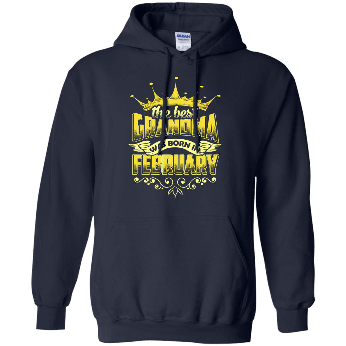 The Best Grandma Was Born In February T-Shirt & Hoodie | Teecentury.com