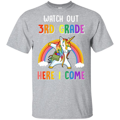 3rd Grade Here I Come Unicorn Back To School Youth Youth Shirt | Teecentury.com