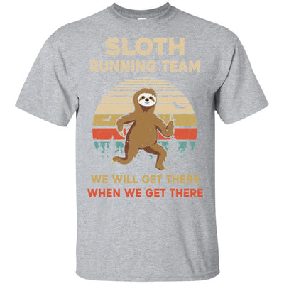 Vintage Sloth Running Team Funny For Men Women T-Shirt & Hoodie | Teecentury.com