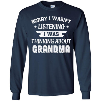 Sorry Not Listening Thinking About Grandma Funny Kids Youth Youth Shirt | Teecentury.com