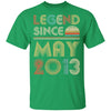 Legend Since May 2013 Vintage 9th Birthday Gifts Youth Youth Shirt | Teecentury.com