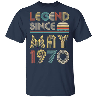 Legend Since May 1970 Vintage 52th Birthday Gifts T-Shirt & Hoodie | Teecentury.com