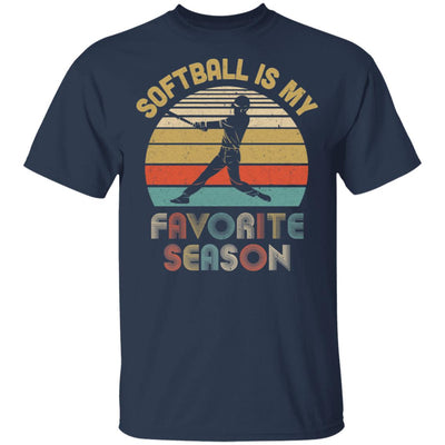 Softball Is My Favorite Season Vintage T-Shirt & Hoodie | Teecentury.com