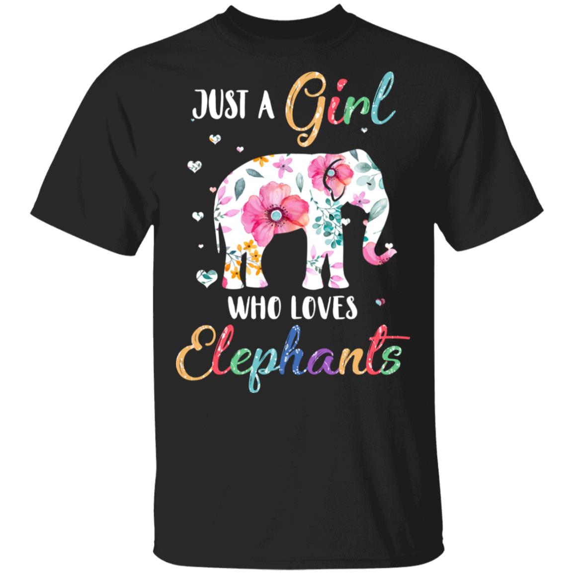 Elephant Gifts For Girls Just A Girl Who Loves Elephants product - Elephant  Women - Sticker