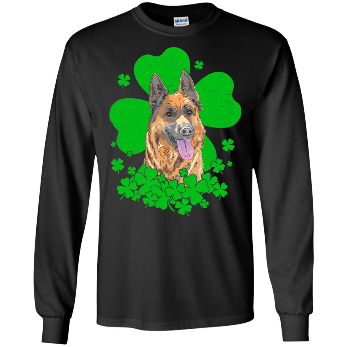 German Shepherd St. Patrick's Day Clovers T-Shirt & Hoodie | Teecentury.com