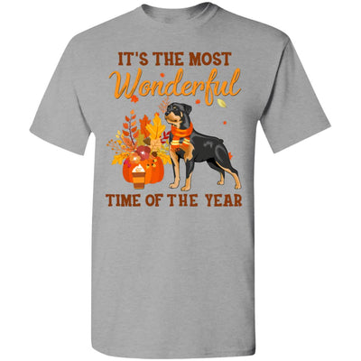 Rottweiler Autumn It's The Most Wonderful Time Of The Year T-Shirt & Hoodie | Teecentury.com
