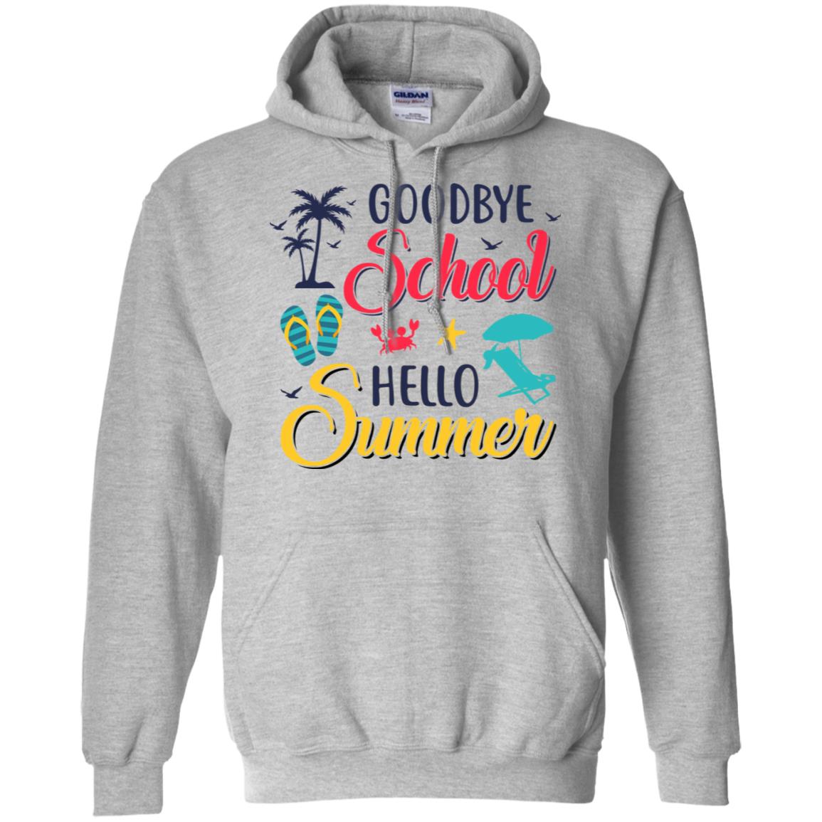 Goodbye School Hello Summer Vintage Retro Style T-Shirt & Hoodie | Teecentury.com